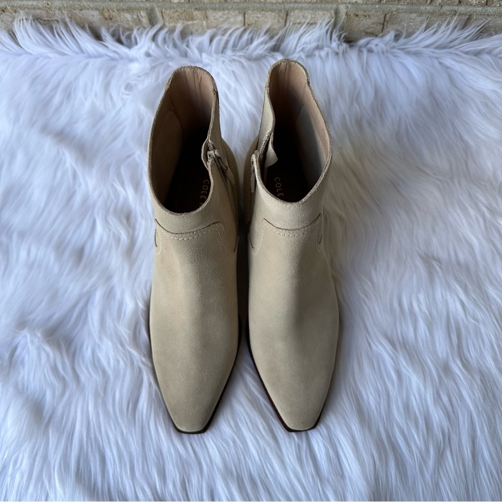 Cole Haan Cream Ankle Booties - Picture 6 of 13
